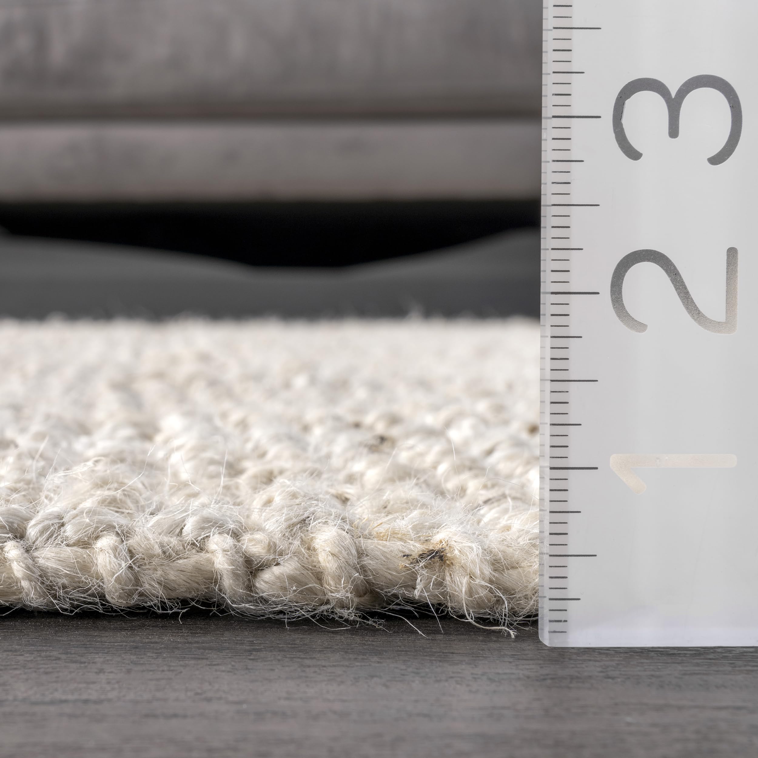 Nuloom Ashli Hand Woven, Farmhouse, Jute, Soft and Textured, High Traffic, Stain Resistant, Easy Clean, Durable Area Rug for Bedroom, Living Room, Dining, Den, Foyer, Entryway