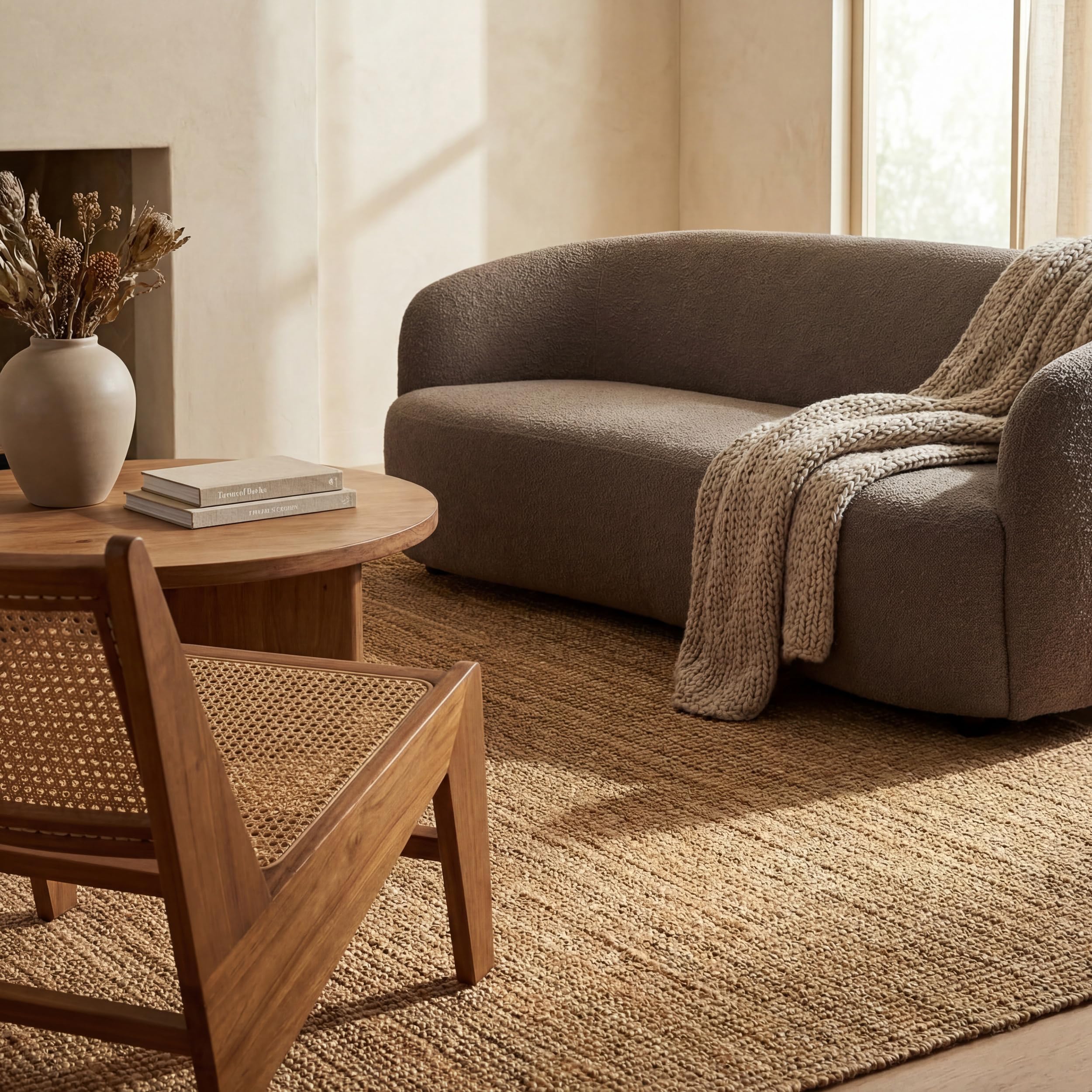 Nuloom Ashli Hand Woven, Farmhouse, Jute, Soft and Textured, High Traffic, Stain Resistant, Easy Clean, Durable Area Rug for Bedroom, Living Room, Dining, Den, Foyer, Entryway