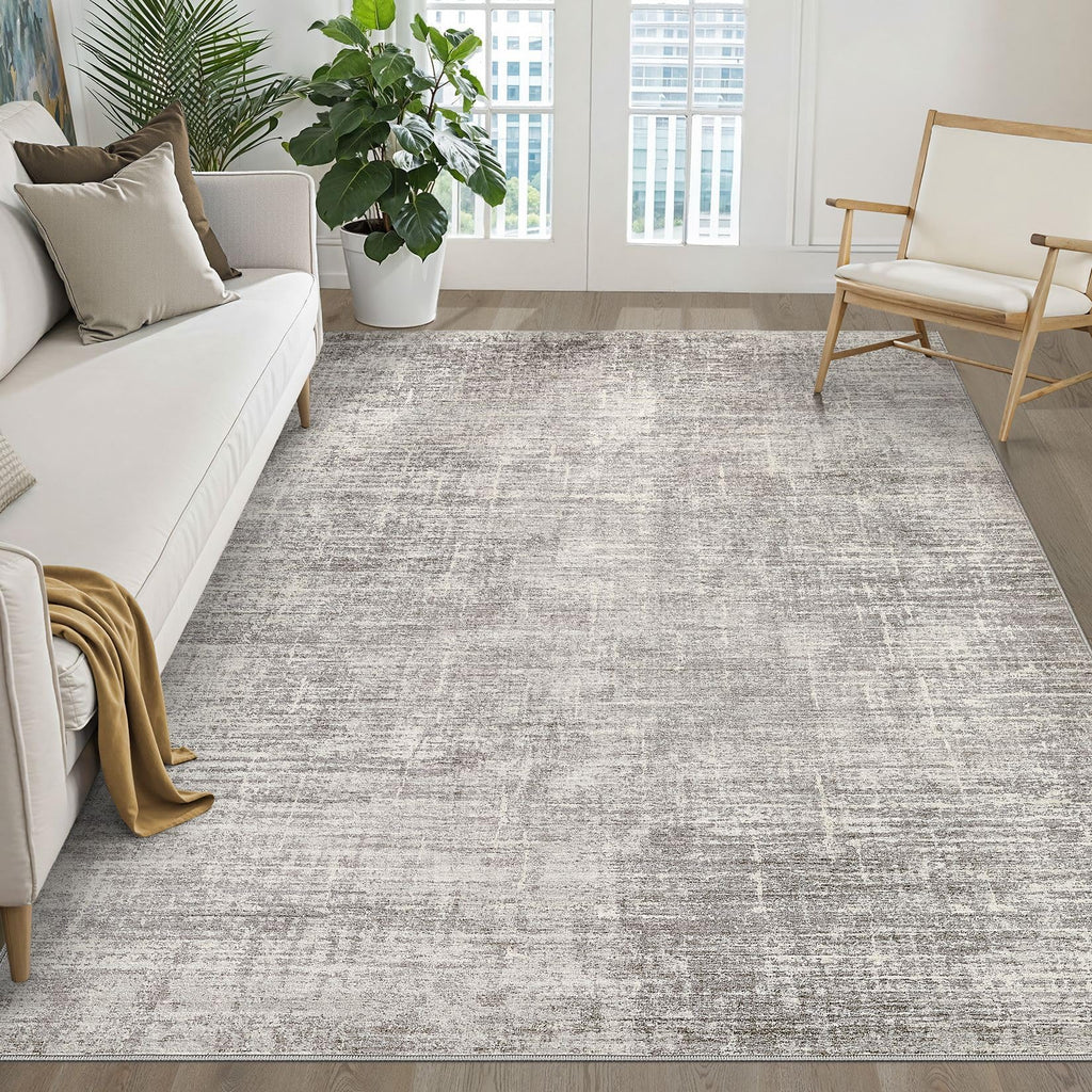 Area Rugs Living Room: Washable Soft Modern Stain Resistant Indoor Floor Non-Slip Carpet for Bedroom Nursery Kids Office Playroom Dining Room Under Table Home