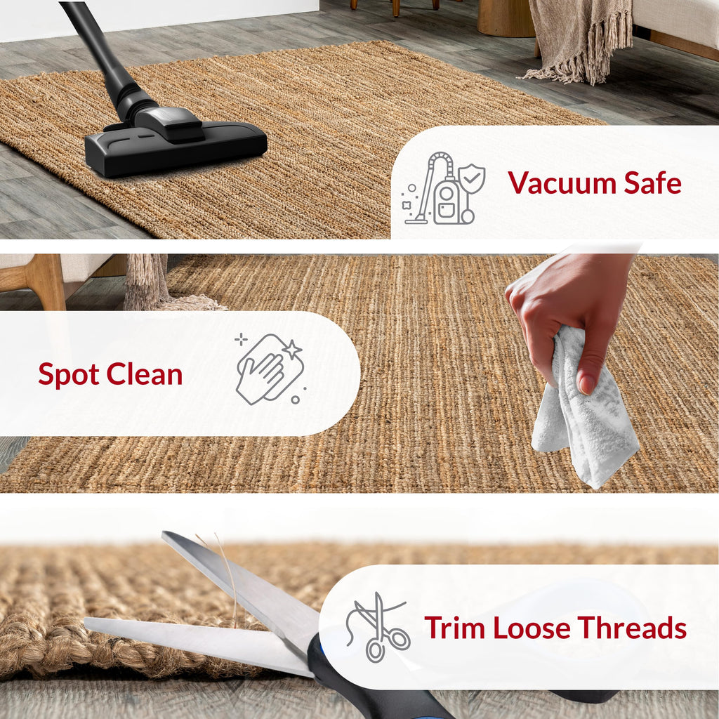 Nuloom Ashli Hand Woven, Farmhouse, Jute, Soft and Textured, High Traffic, Stain Resistant, Easy Clean, Durable Area Rug for Bedroom, Living Room, Dining, Den, Foyer, Entryway