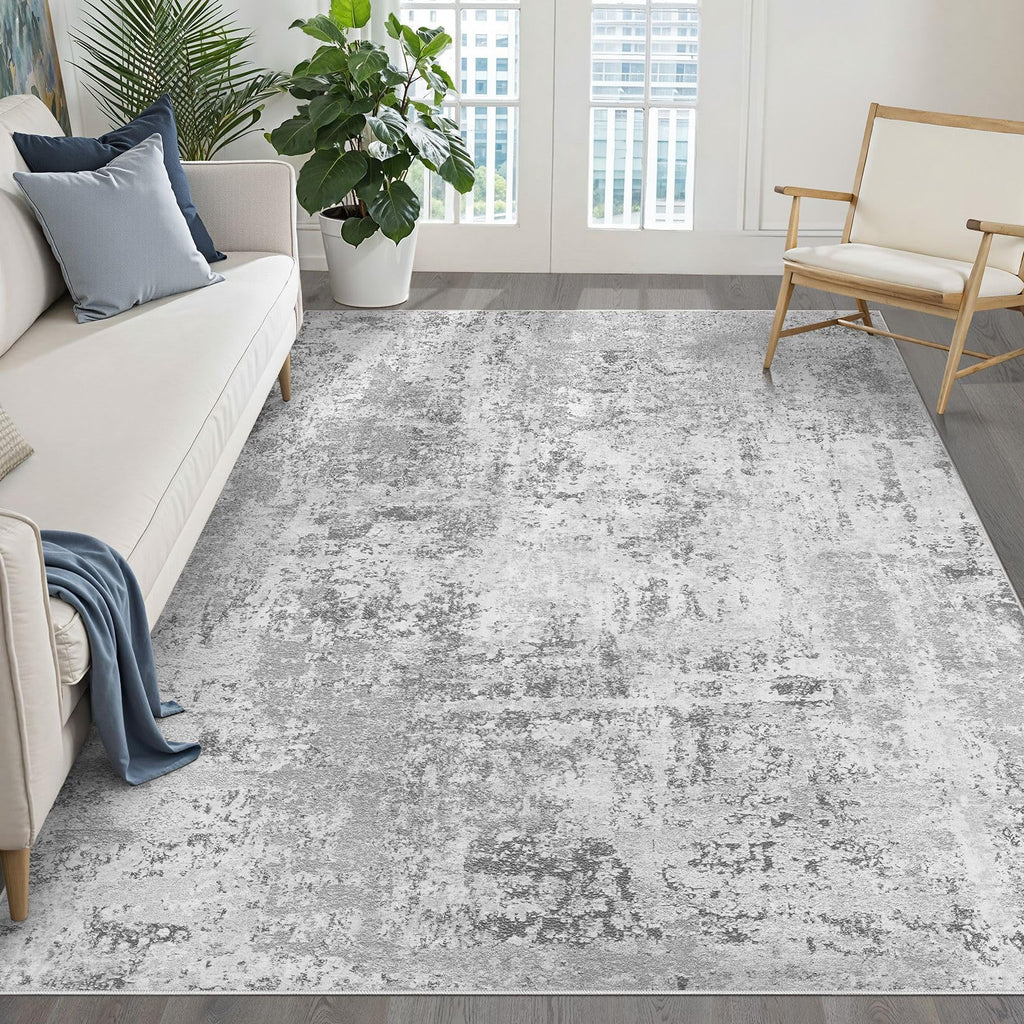 Area Rugs Living Room: Washable Soft Modern Stain Resistant Indoor Floor Non-Slip Carpet for Bedroom Nursery Kids Office Playroom Dining Room Under Table Home