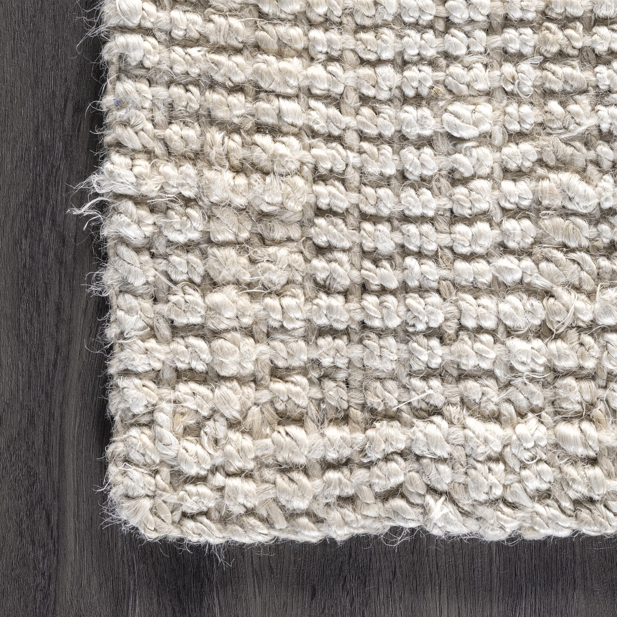 Nuloom Ashli Hand Woven, Farmhouse, Jute, Soft and Textured, High Traffic, Stain Resistant, Easy Clean, Durable Area Rug for Bedroom, Living Room, Dining, Den, Foyer, Entryway
